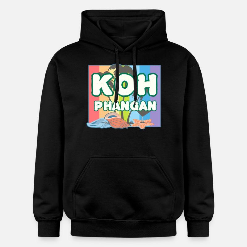 Arc-en-ciel K8h Phangan - Sweat à capuche Softstyle® Gildan Unisexe - noir