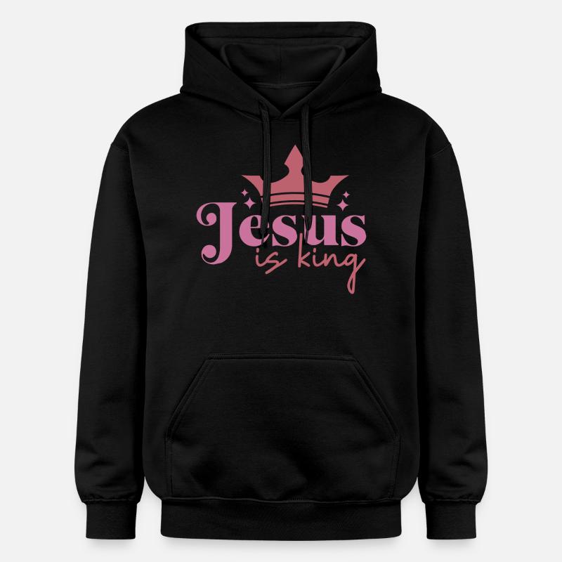 Jésus est roi - Sweat à capuche Softstyle® Gildan Unisexe - noir