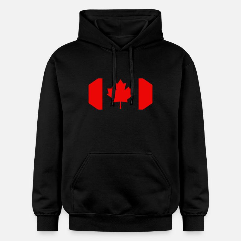 drapeau canada - Sweat à capuche Softstyle® Gildan Unisexe - noir