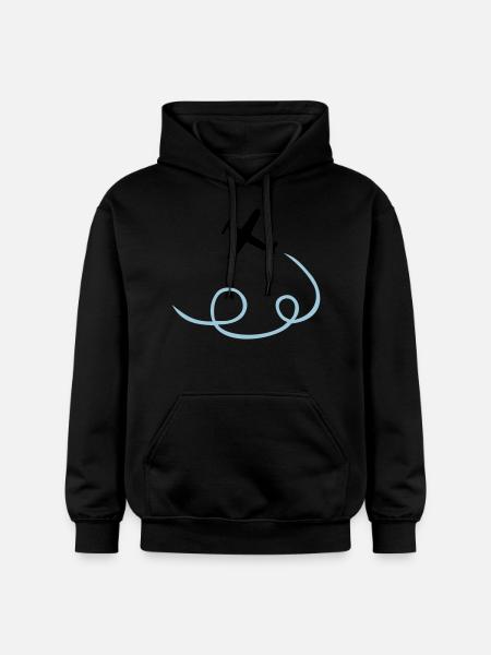 Airplane - Gildan Unisex Softstyle® Midweight Hoodie - black