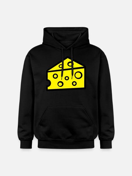 Cheese - Gildan Unisex Softstyle® Midweight Hoodie - black