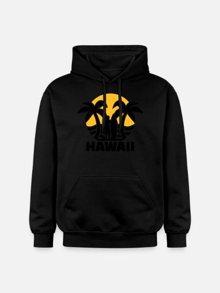 Hawaii - Gildan Unisex Softstyle® Midweight Hoodie - black