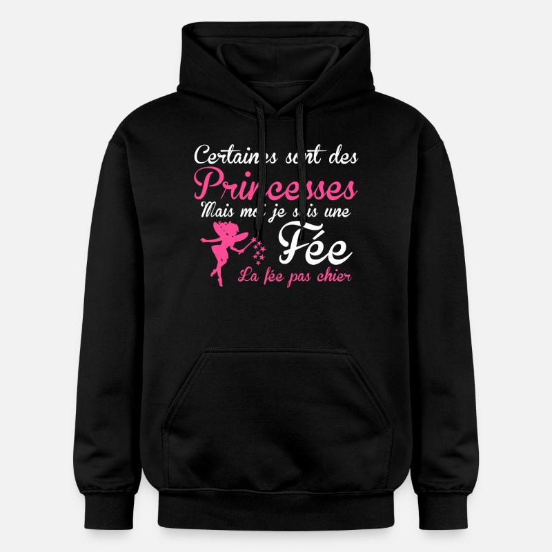 la fée pas chier - Sweat à capuche Softstyle® Gildan Unisexe - noir