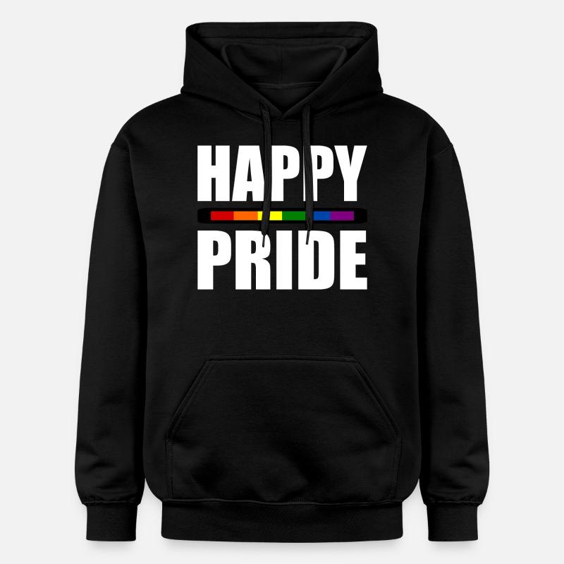 Happy pride - Sweat à capuche Softstyle® Gildan Unisexe - noir
