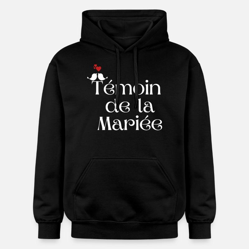 Témoin de la mariée - Sweat à capuche Softstyle® Gildan Unisexe - noir