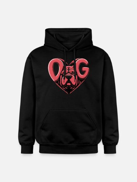 ENGLISH BULLDOG - Gildan Unisex Softstyle® Midweight Hoodie - black