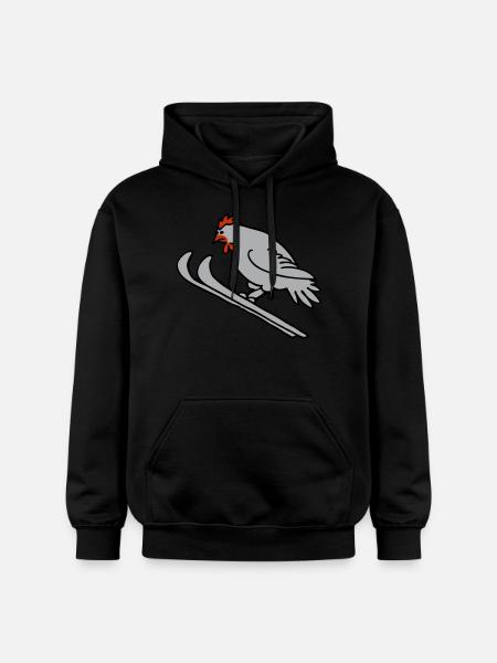Ski-Henne - Gildan Unisex Softstyle® Midweight Hoodie - Schwarz
