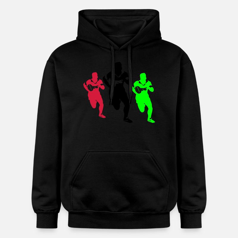 rugby - Gildan Unisex Softstyle® Midweight Hoodie - black