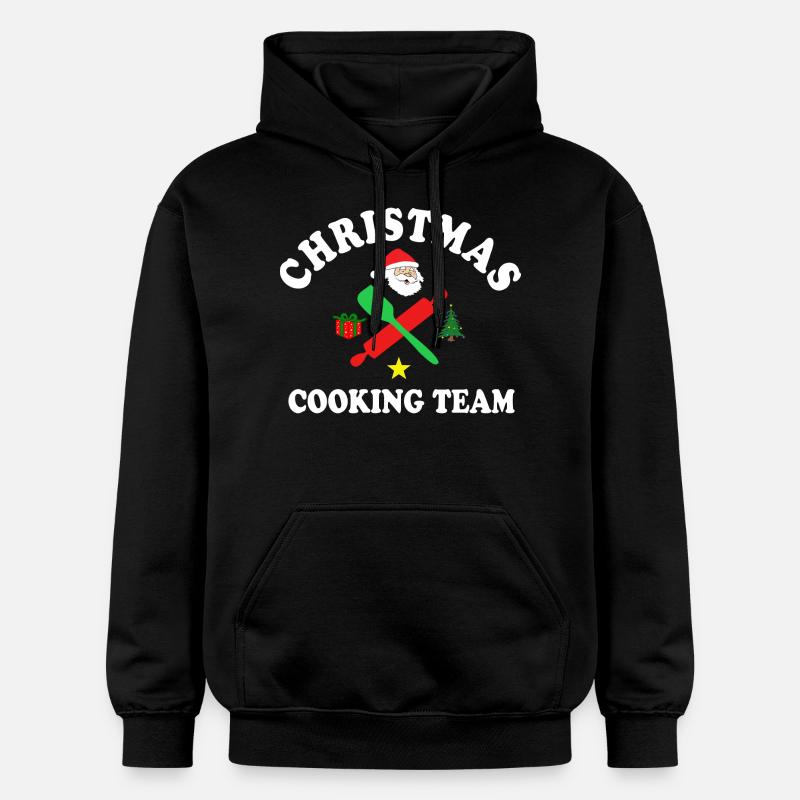 Christmas Cooking Team - Sweat à capuche Softstyle® Gildan Unisexe - noir