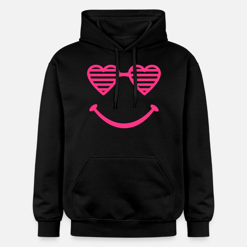 Nuances de coeur - Sweat à capuche Softstyle® Gildan Unisexe - noir