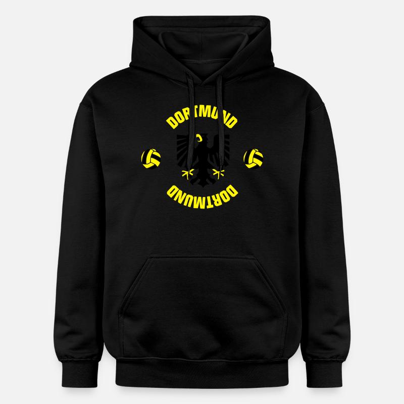 Dortmund (ID: 001013) - Gildan Unisex Softstyle® Midweight Hoodie - Schwarz