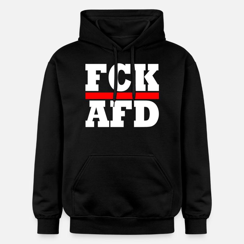 Fck afd - Sweat à capuche Softstyle® Gildan Unisexe - noir