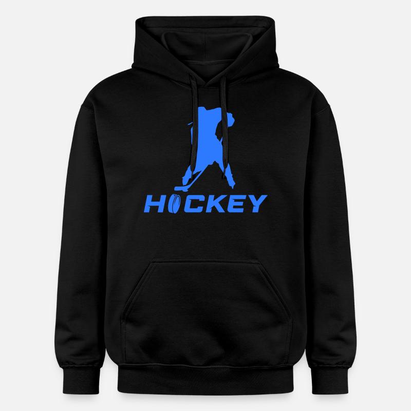 Joueurs de hockey sur glace - Sweat à capuche Softstyle® Gildan Unisexe - noir