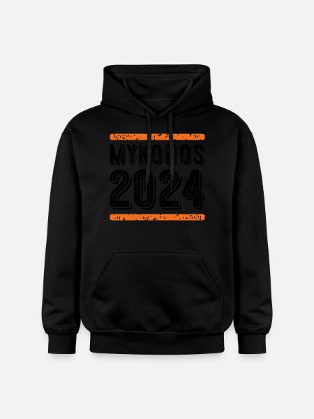 Mykonos Millésime 2024 - Sweat à capuche Softstyle® Gildan Unisexe - noir