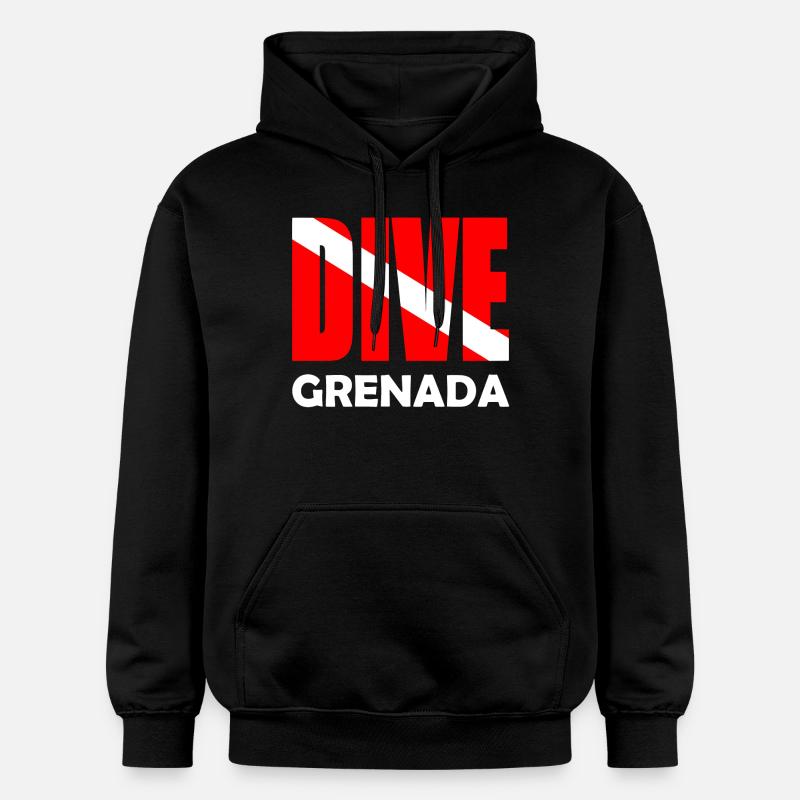 Plongée Grenade - Karibik - Caraïbes - Antilles - Sweat à capuche Softstyle® Gildan Unisexe - noir