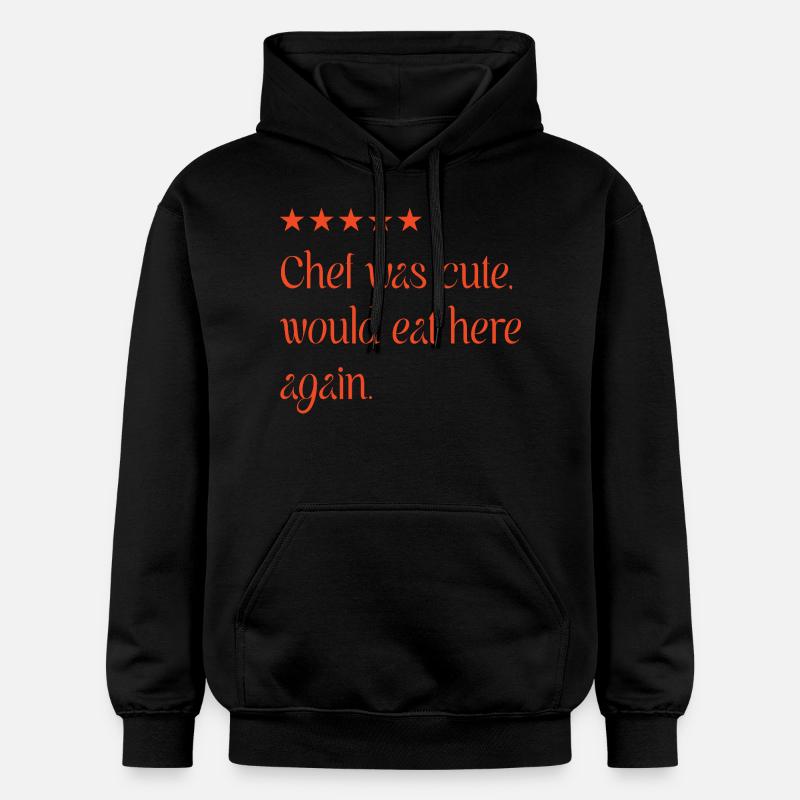 Chef was cute - Sweat à capuche Softstyle® Gildan Unisexe - noir