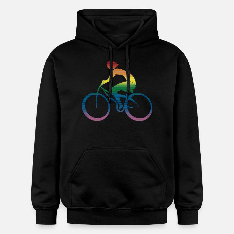 Cyclist - Gildan Unisex Softstyle® Midweight Hoodie - black