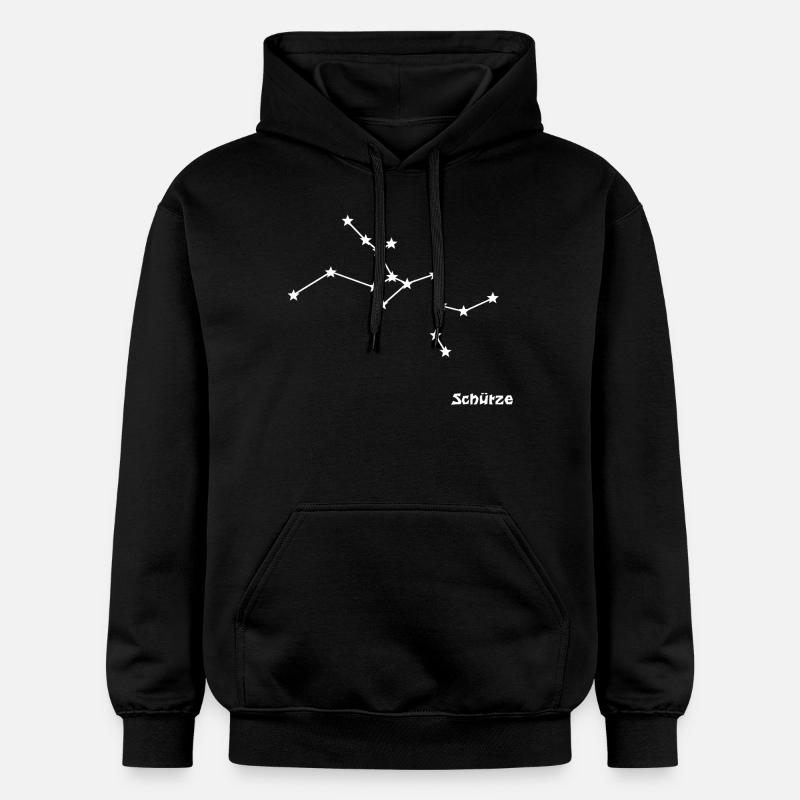 Sternzeichen Schütze - Gildan Unisex Softstyle® Midweight Hoodie - Schwarz