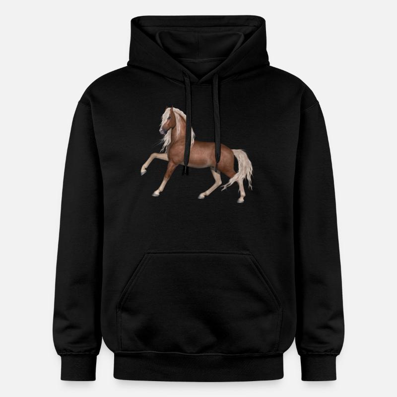 Cheval - Sweat à capuche Softstyle® Gildan Unisexe - noir