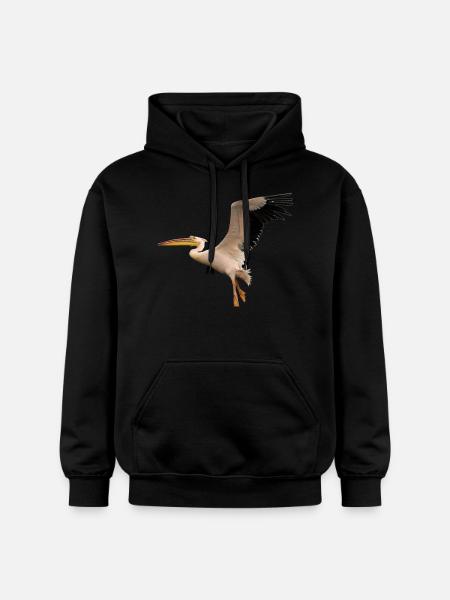 pelican pelicanbird bird1 - Gildan Unisex Softstyle® Midweight Hoodie - black