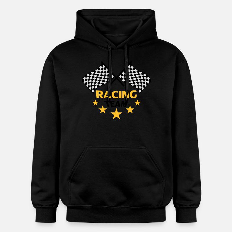 racing_team - Sweat à capuche Softstyle® Gildan Unisexe - noir