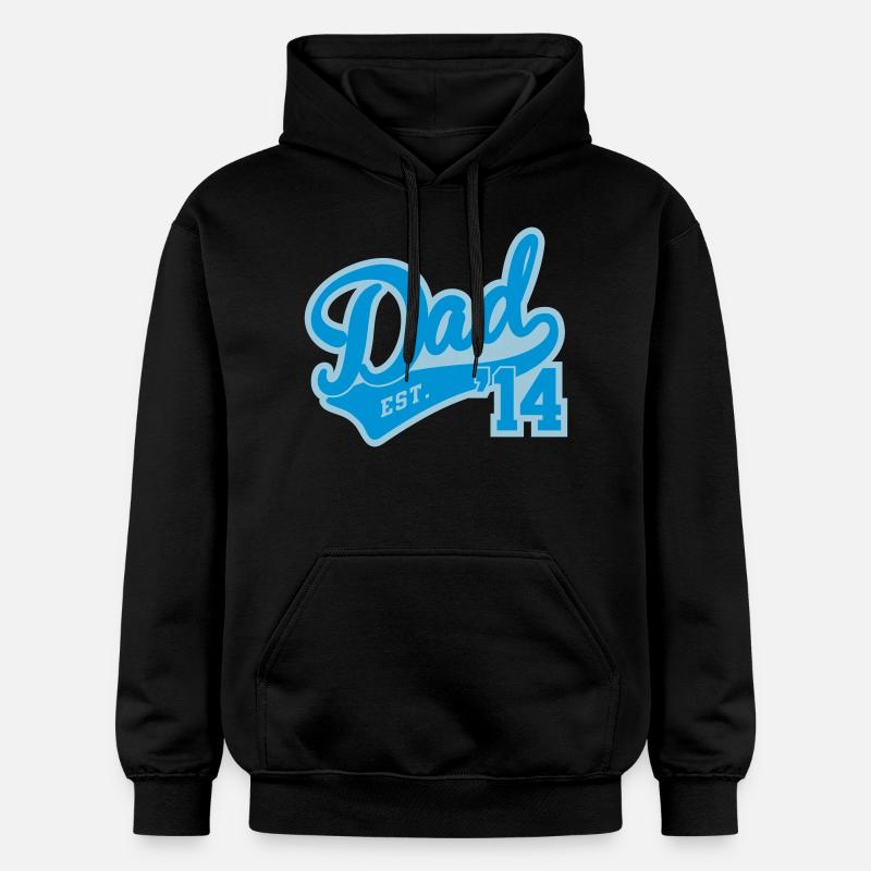 Dad Est. 2014 - Sweat à capuche Softstyle® Gildan Unisexe - noir