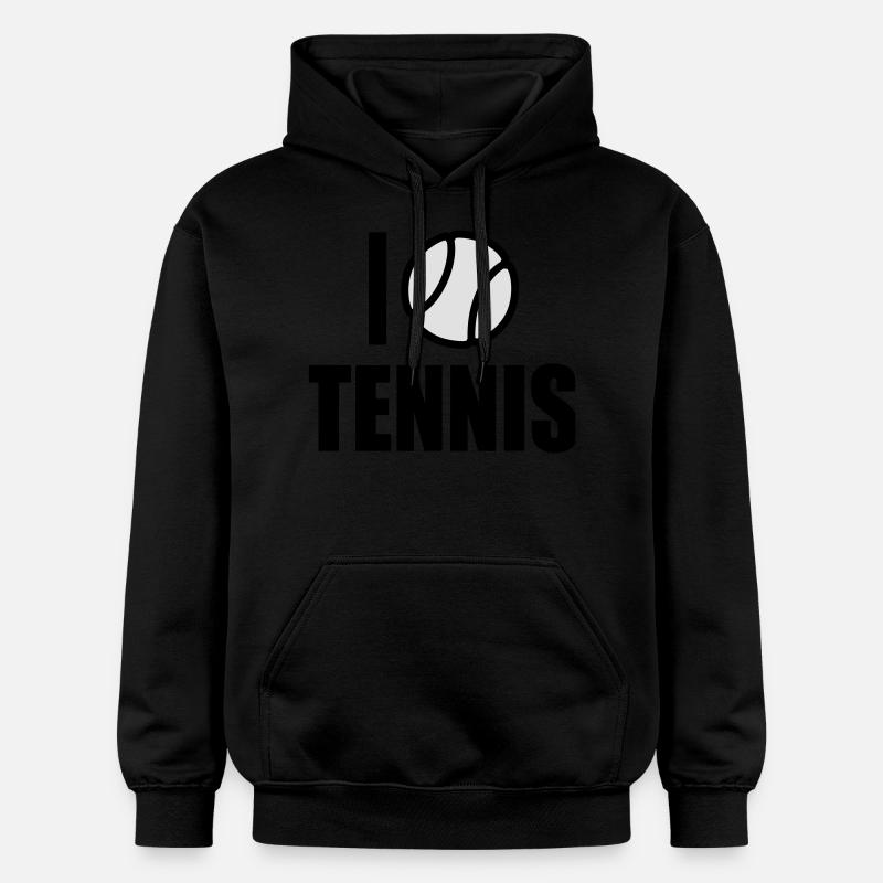 J’adore le tennis - Sweat à capuche Softstyle® Gildan Unisexe - noir