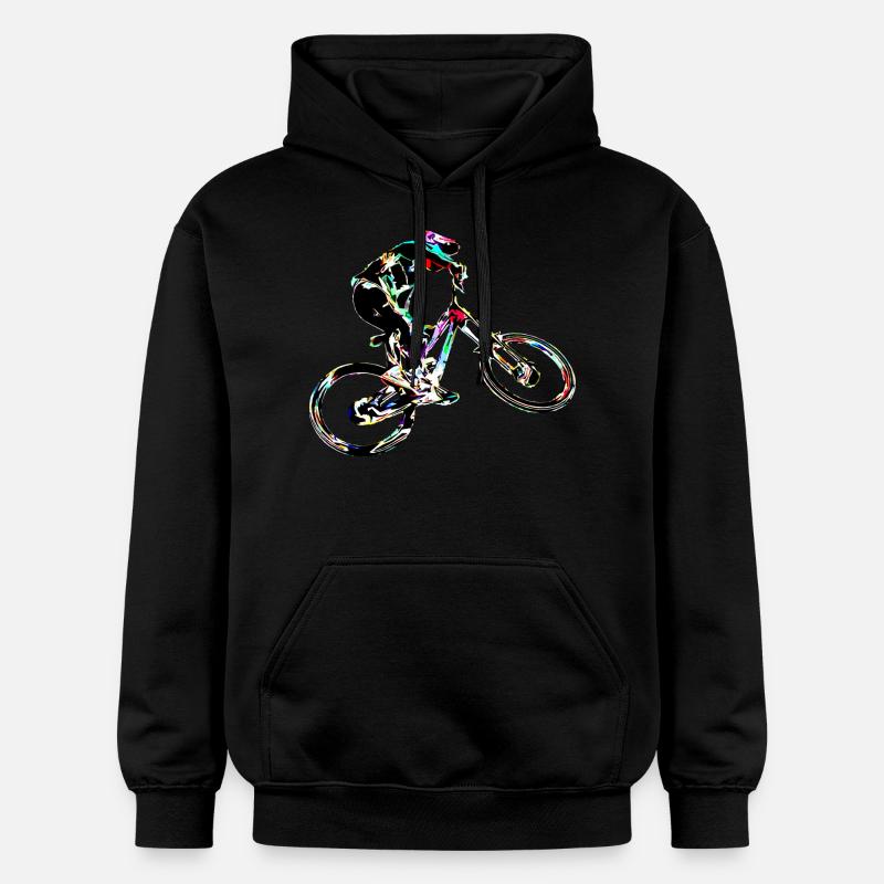 vtt descente - Sweat à capuche Softstyle® Gildan Unisexe - noir
