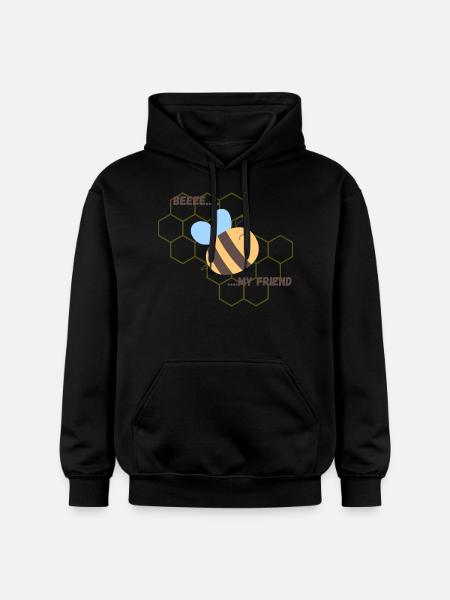 BEE MY FRIEND - Gildan Unisex Softstyle® Midweight Hoodie - Schwarz