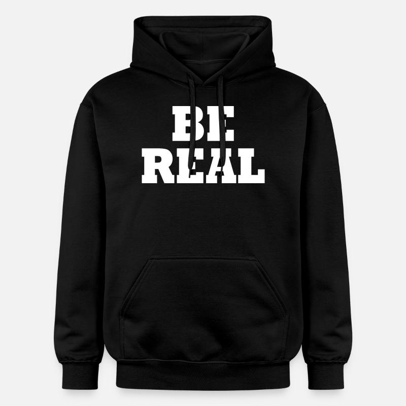 Be real - Sweat à capuche Softstyle® Gildan Unisexe - noir