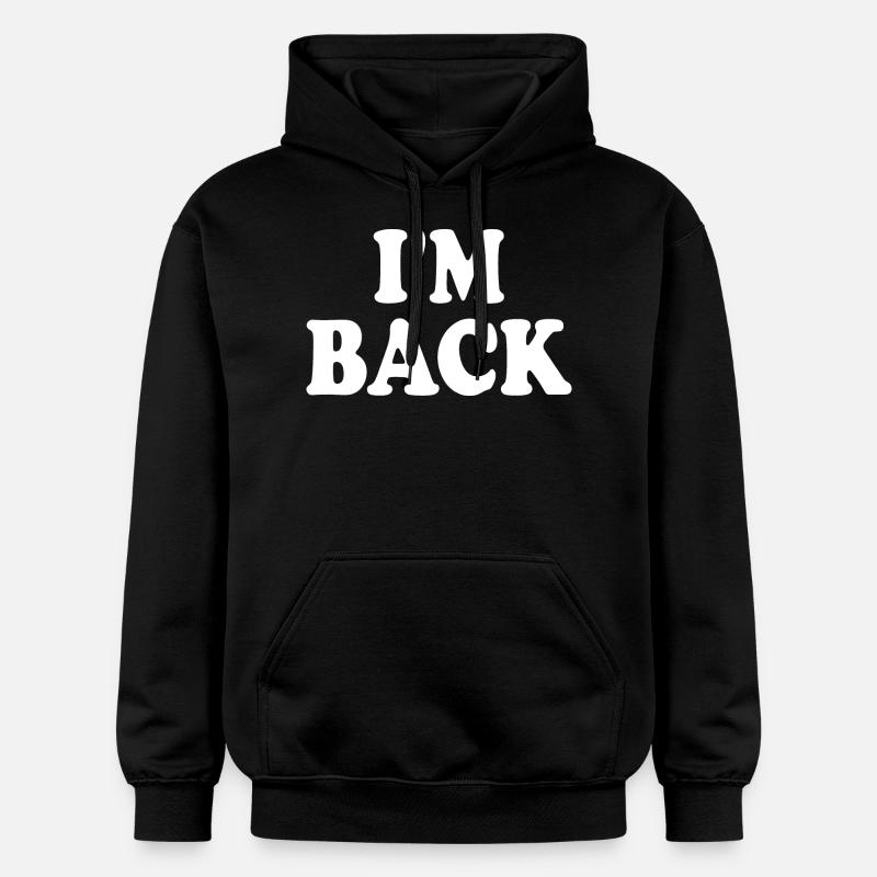 I'm back - Sweat à capuche Softstyle® Gildan Unisexe - noir