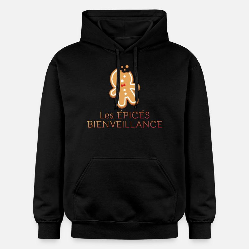 logo transparent les épicés Bienveillance - Sweat à capuche Softstyle® Gildan Unisexe - noir