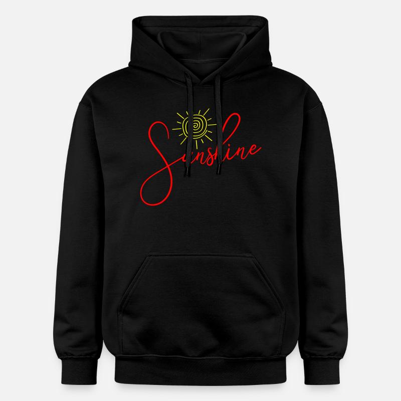 Icône du soleil du soleil - Sweat à capuche Softstyle® Gildan Unisexe - noir