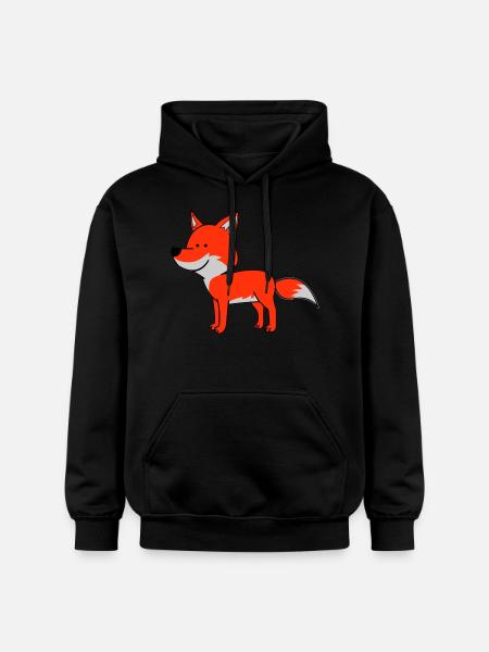 Fox 02 - Gildan Unisex Softstyle® Midweight Hoodie - black