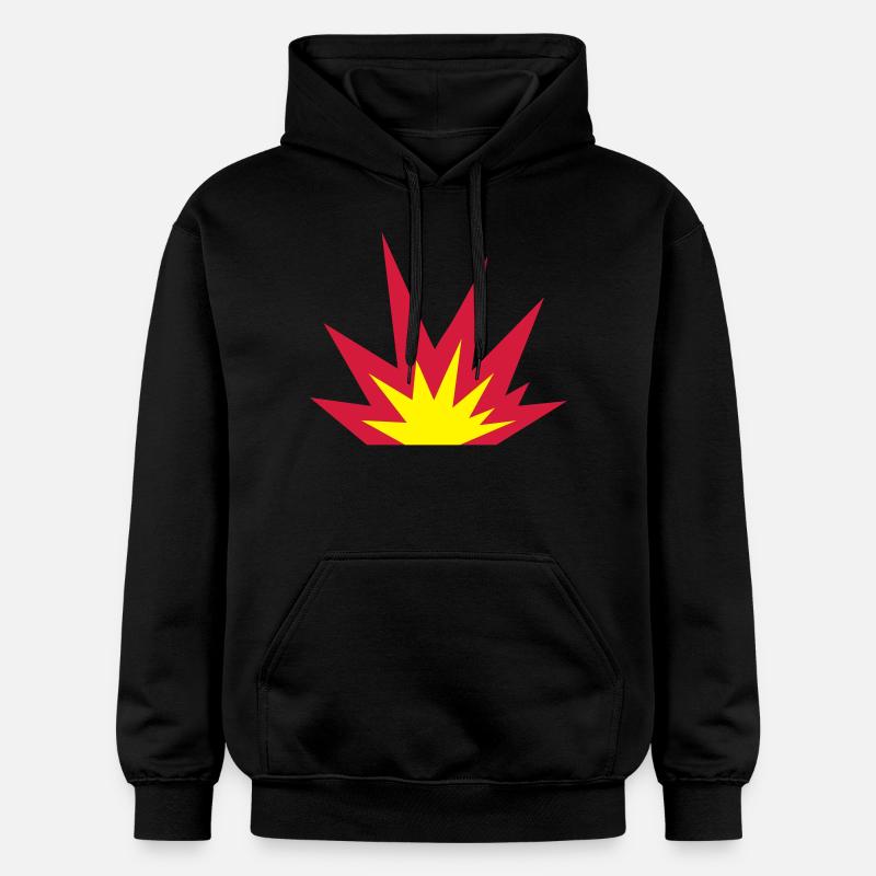 explosion, incendie - Sweat à capuche Softstyle® Gildan Unisexe - noir
