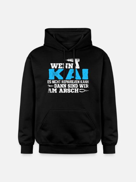 KAI - kann es reparieren - Gildan Unisex Softstyle® Midweight Hoodie - Schwarz
