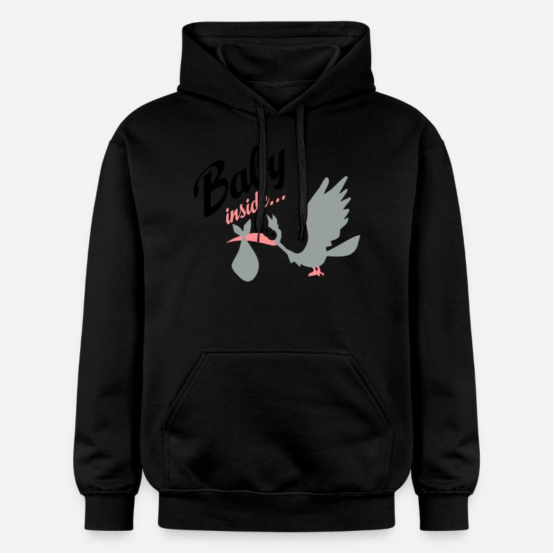 grossesse - Sweat à capuche Softstyle® Gildan Unisexe - noir