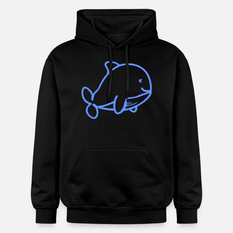 Bébé baleine - Sweat à capuche Softstyle® Gildan Unisexe - noir
