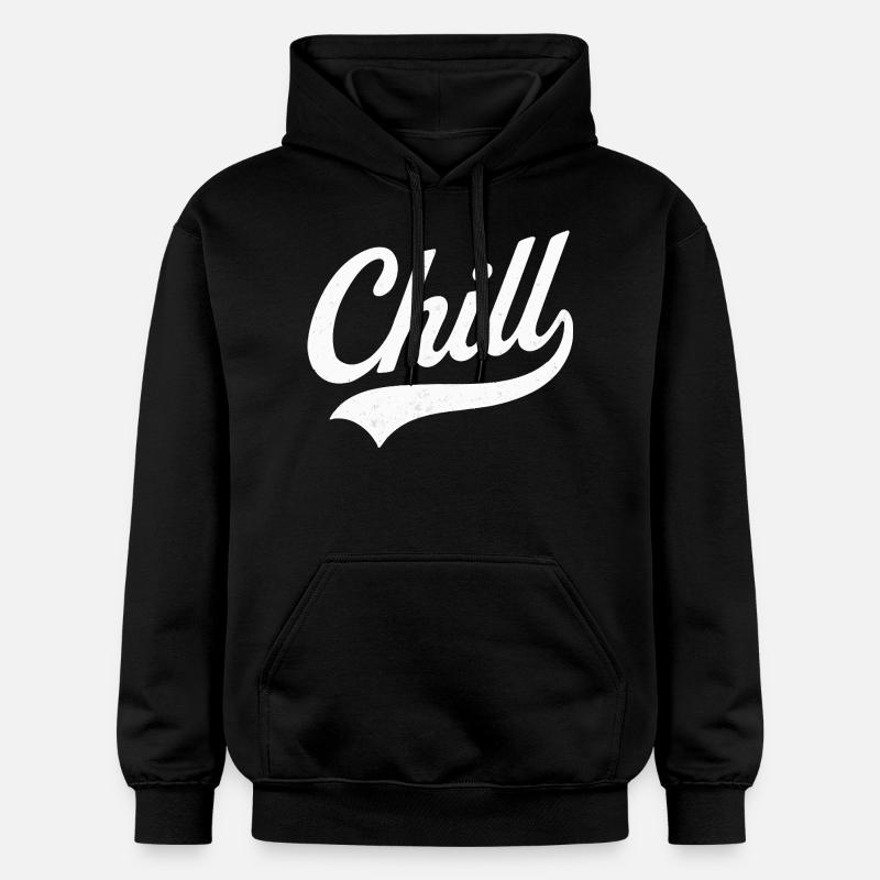 Chill en Style rétro tranquille - Sweat à capuche Softstyle® Gildan Unisexe - noir