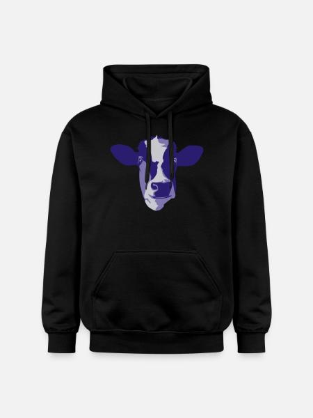 cow - Gildan Unisex Softstyle® Midweight Hoodie - black