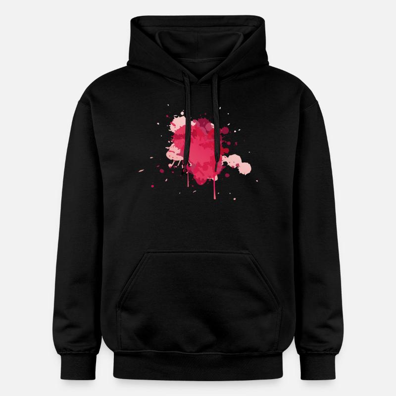 Aquarelle Splash - Sweat à capuche Softstyle® Gildan Unisexe - noir