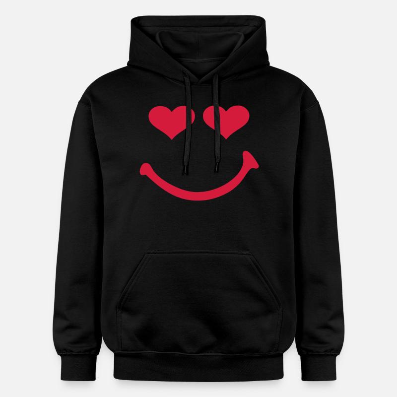 Smiley - Sweat à capuche Softstyle® Gildan Unisexe - noir
