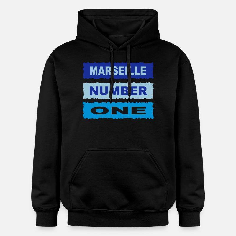 marseille - Sweat à capuche Softstyle® Gildan Unisexe - noir