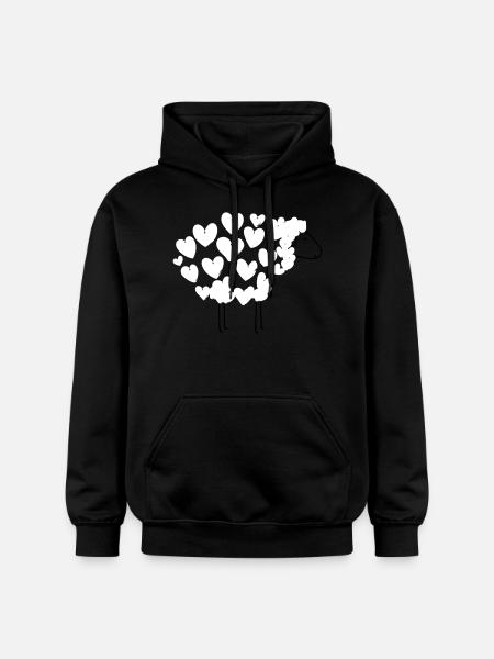 Love Sheep - Gildan Unisex Softstyle® Midweight Hoodie - Schwarz
