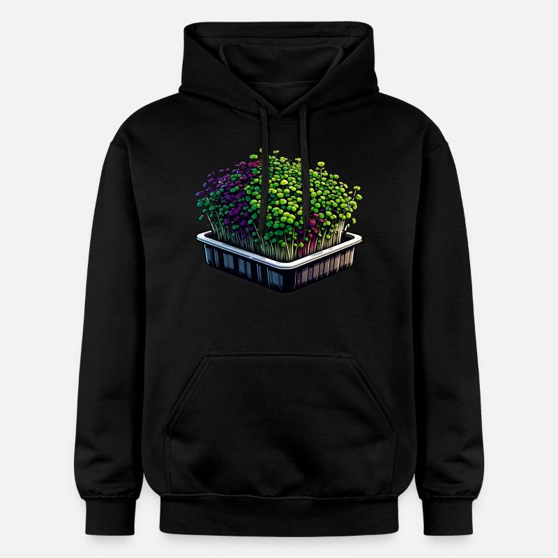 Micro-pousses Agriculture Vegan Sprouts - Sweat à capuche Softstyle® Gildan Unisexe - noir