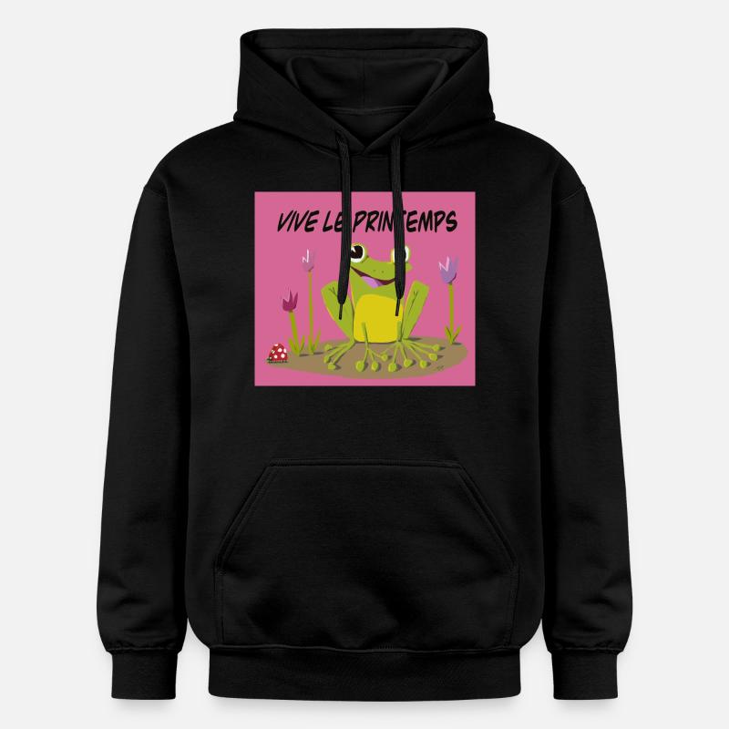 Vive le printemps - Sweat à capuche Softstyle® Gildan Unisexe - noir