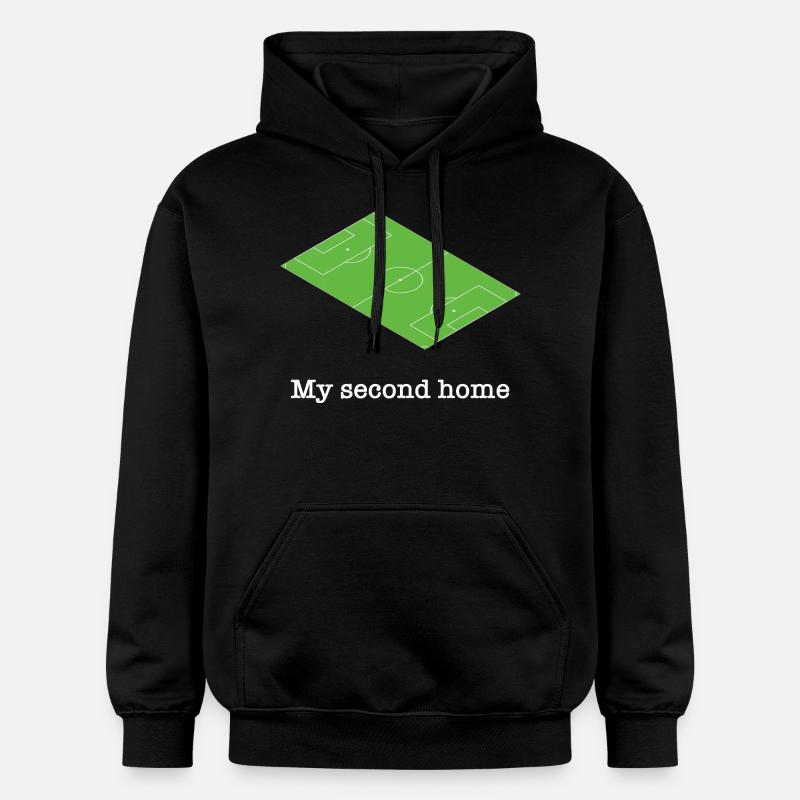 Fodbold Square Grøn Sjovt ordsprog - Gildan Softstyle® Midweight unisex-hoodie - sort