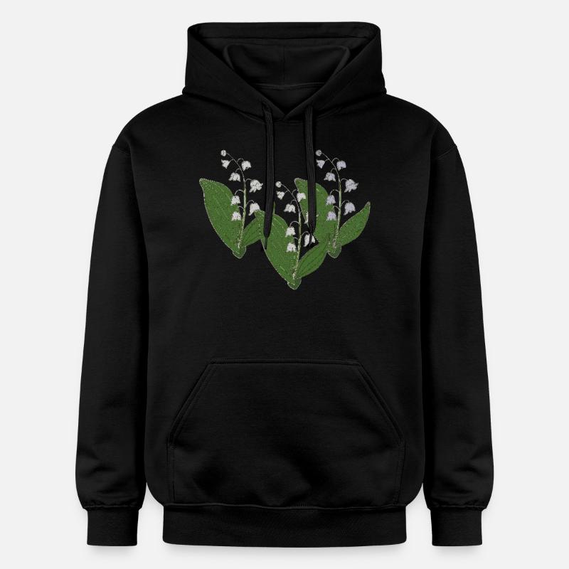 Muguet Paquet de trois - Sweat à capuche Softstyle® Gildan Unisexe - noir
