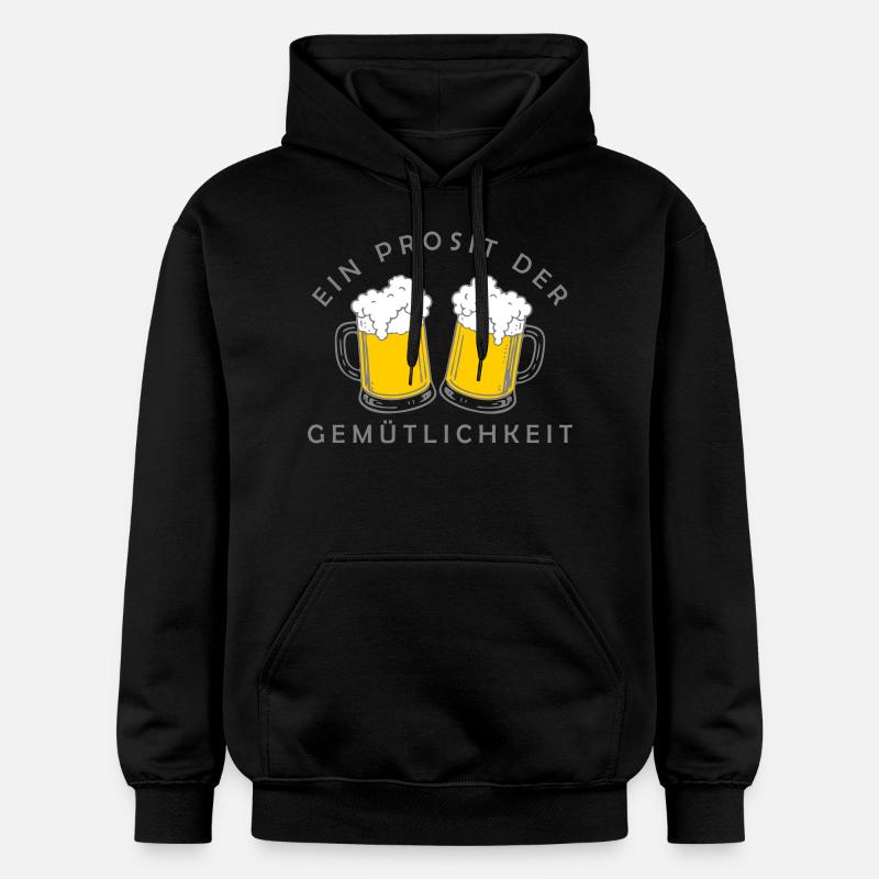 Bier - Ein Prosit der Gemütlichkeit - Sweat à capuche Softstyle® Gildan Unisexe - noir