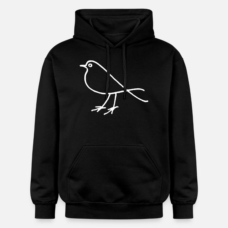 oiseau - Sweat à capuche Softstyle® Gildan Unisexe - noir